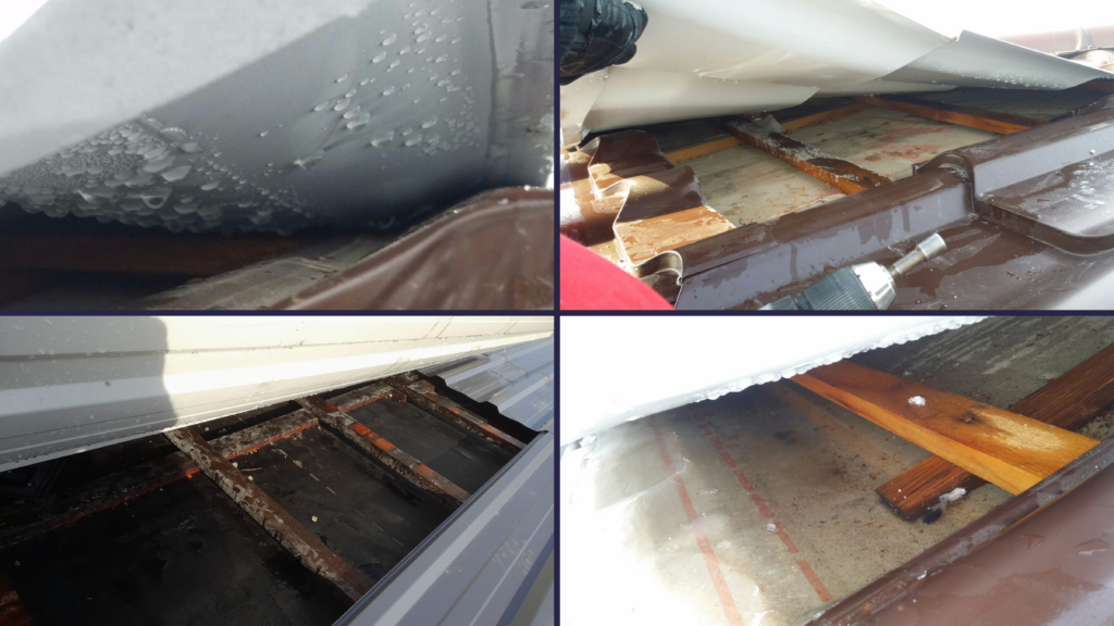 infiltrații cauzate de montaj incorect al acoperișului